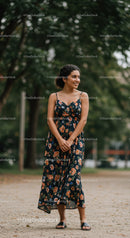 Young woman enjoying a peaceful walk in nature