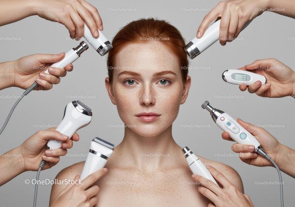 Facial Skin Care Devices with Multiple Beauty Tools for Rejuvenation