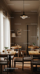 Cozy Dining Room with Natural Light and Elegant Decor
