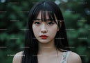 Elegant Young Woman Portrait with Dark Hair and Soft Expression