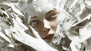 Abstract Artistic Female Portrait with Reflective Paper