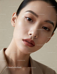 Close up portrait of natural beauty with flawless skin