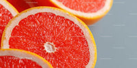 Juicy Fresh Grapefruit Halves with Vibrant Red Flesh
