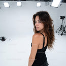 Portrait of a Confident Young Woman in a Studio Setting