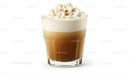 Creamy Iced Coffee with Whipped Cream and Caramel Syrup