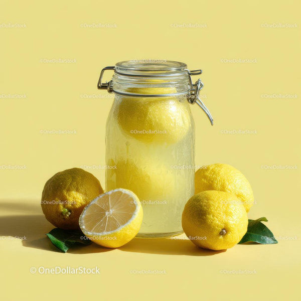 Orzeźwiający słoik lemoniady ze świeżymi cytrynami