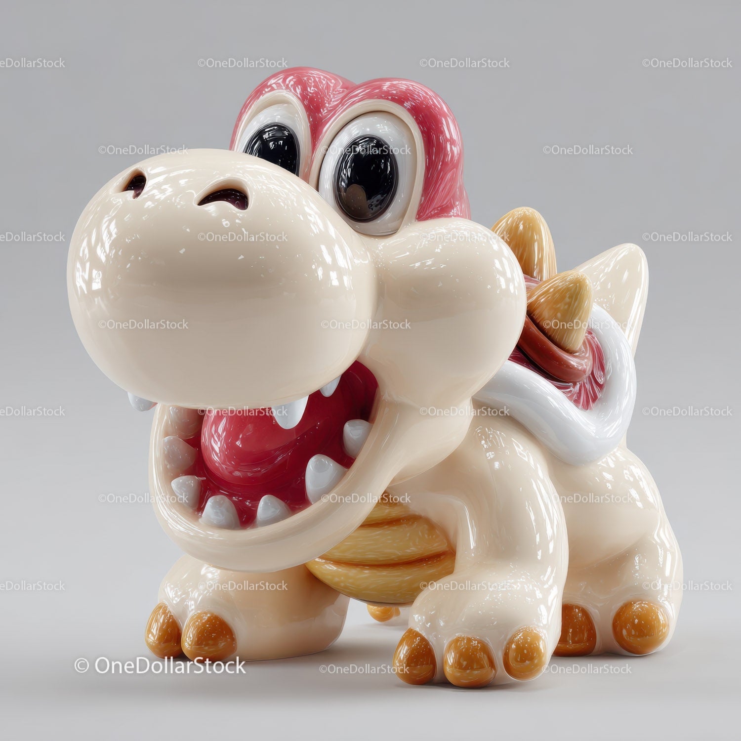 Colorful Cartoon Dinosaur Figurine for Kids Room Decor