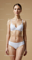 Female Body Silhouette and Posture Analysis in Professional Stock Photography