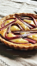Rustic Rhubarb Tart with Creamy Custard Filling
