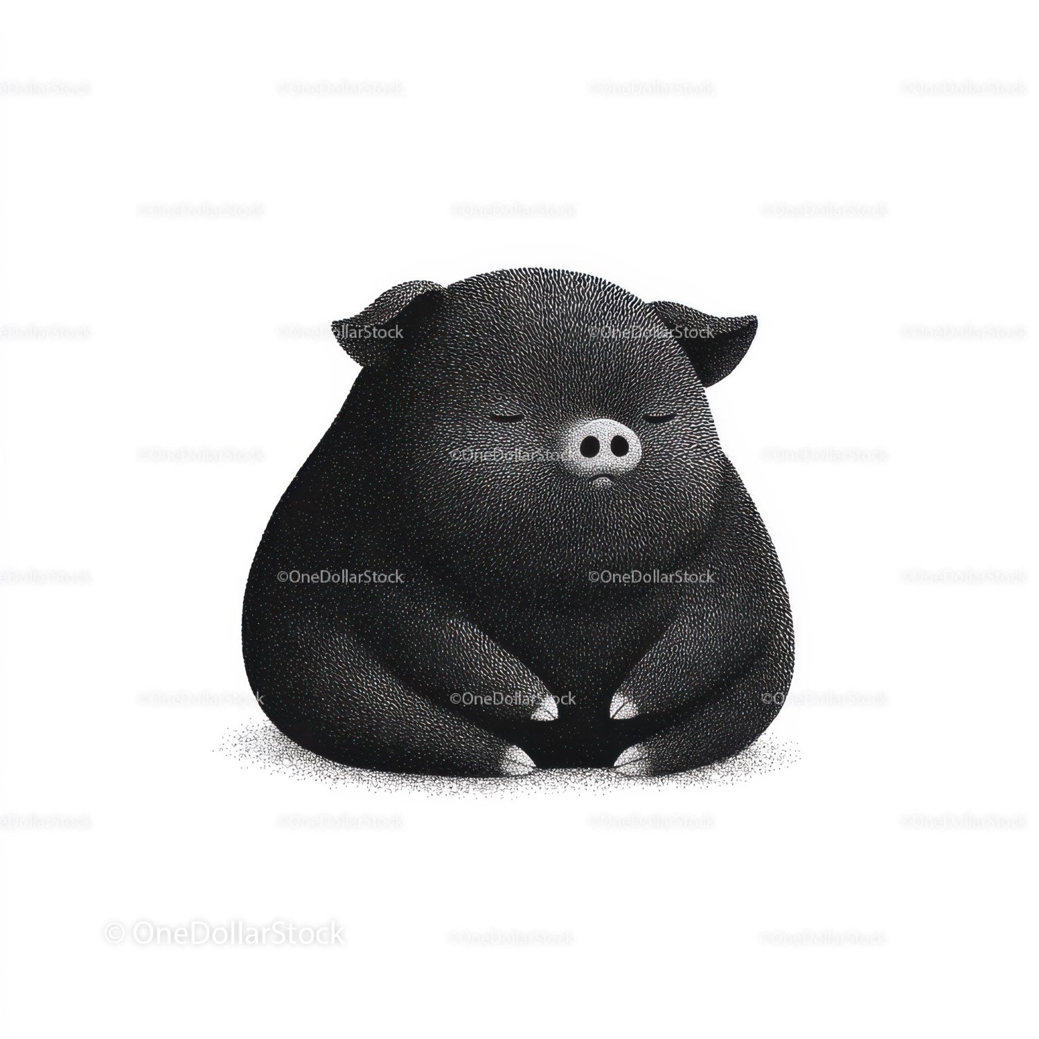 Black Pig Sculpture with Unique Textured Animal Art (31 Images)