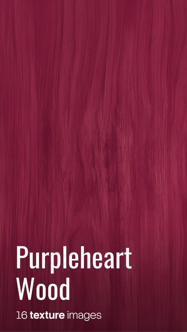 Purpleheart Wood Textures (16 PNG files)