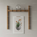 Botanical Flower Vase Illustration for Modern Home Decor