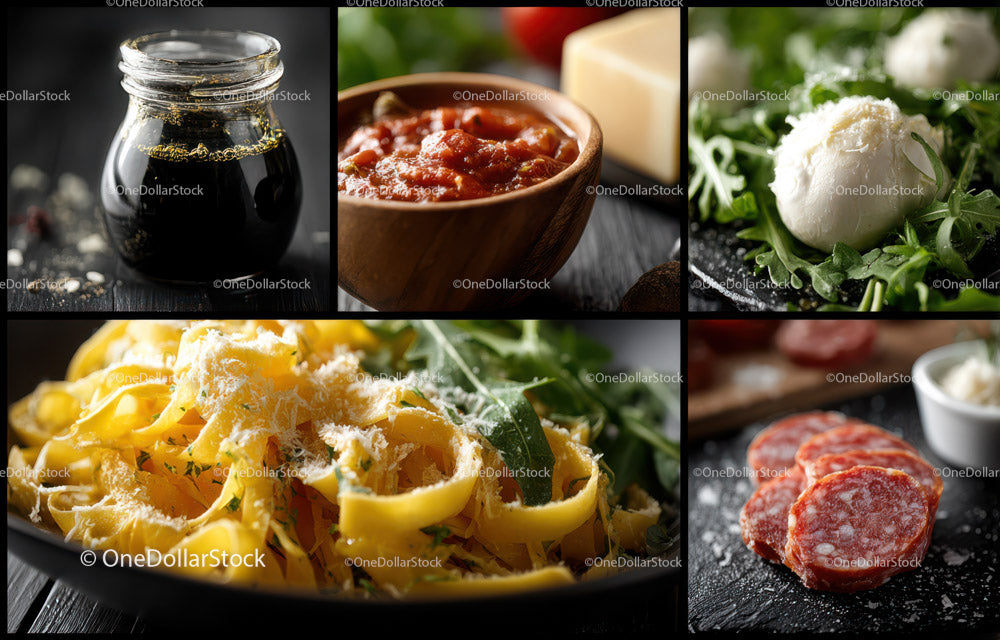 Fresh Pasta with Tomato Sauce Mozzarella and Cured Sausage