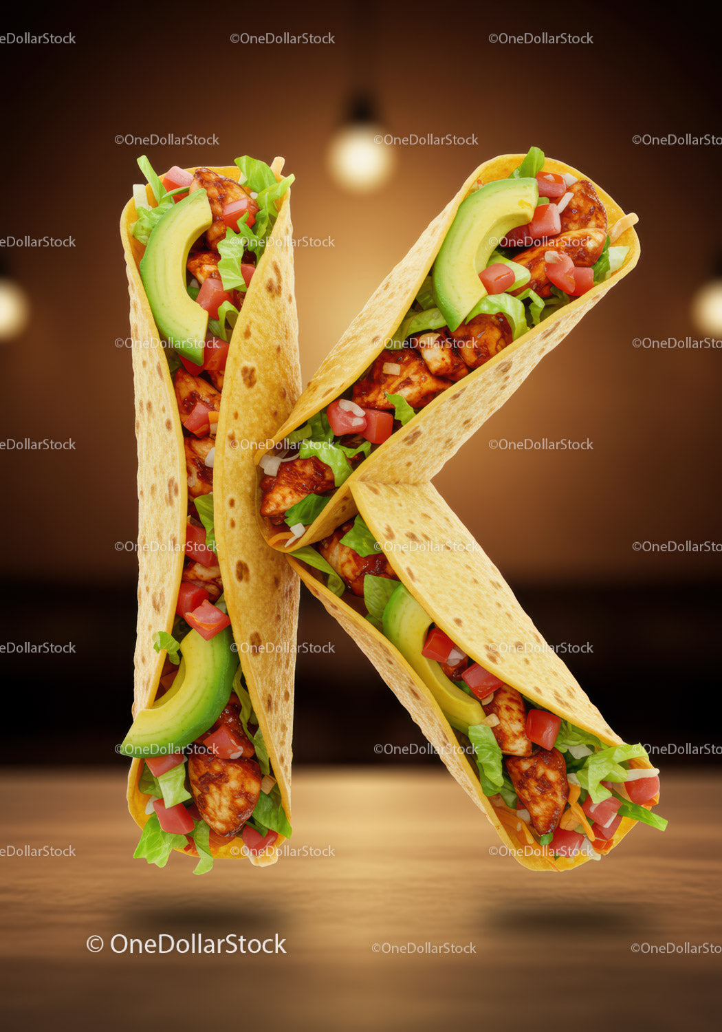 Wraps Filled with Chicken Avocado and Fresh Vegetables