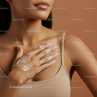 Woman Applying Body Lotion for Smooth and Glowing Skin