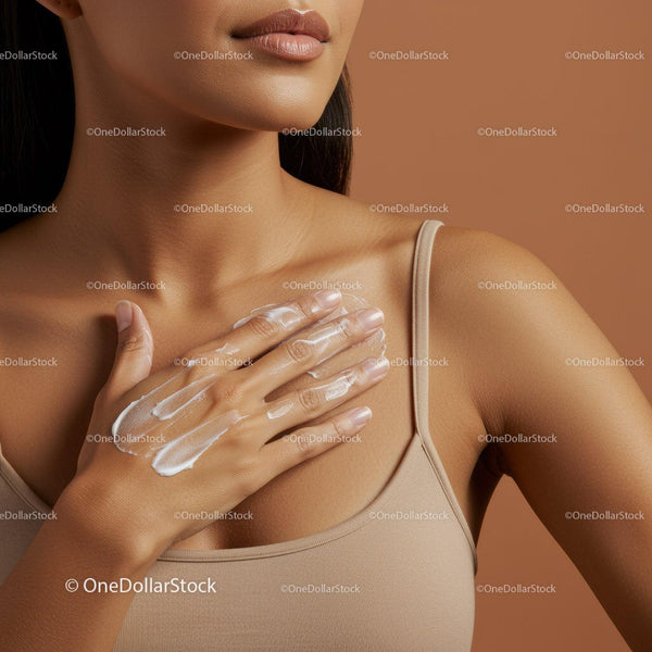 Woman Applying Body Lotion for Smooth and Glowing Skin
