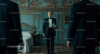 Elegant Waiter in a Luxurious Vintage Setting Serving Drinks