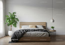 Contemporary Minimalist Bedroom with Green Indoor Plants and Natural Decor