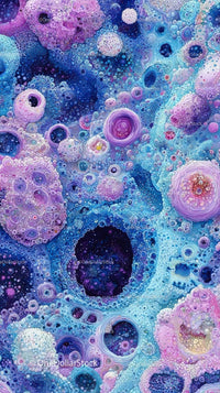 Colorful Bubble Abstract Design with Vibrant Circular Patterns