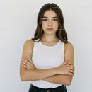 Beautiful Young Woman Confidence Crossarms Casual Fashion Portrait
