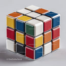 Colorful Rubik's Cube with Vibrant Red, Blue, Green, Yellow, and White Colors