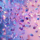 Colorful Music Notes and Confetti for Celebration or Party Scene