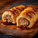 Delicious Sausage Roll with Crispy Pastry and Savory Filling