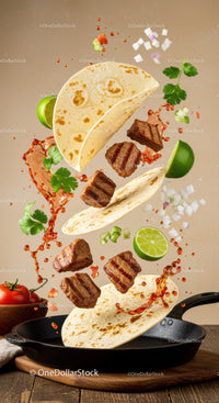 Grilled Beef Tacos with Fresh Lime and Salsa Splash