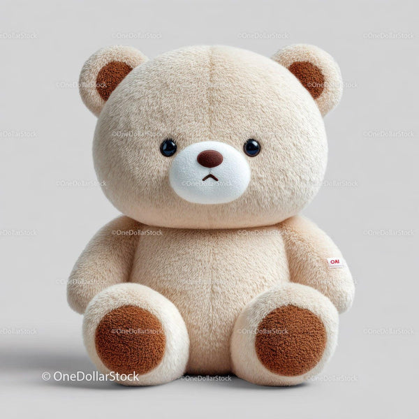 Soft Beige Plush Teddy Bear Toy