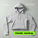 editable PSD mockup for White hoodie