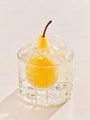 Refreshing Pear in Sparkling Water with Ice