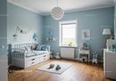 Bright Cozy Children's Bedroom with Toy Decorations and Natural Light