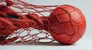 Red Volleyball Ball with Net for Beach or Court Play