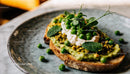Avocado Toast with Cottage Cheese and Fresh Peas