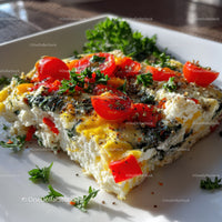 Colorful Vegetable Frittata with Bell Peppers and Herbs
