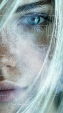 Before and after Snowy Wind Photo Overlays effect