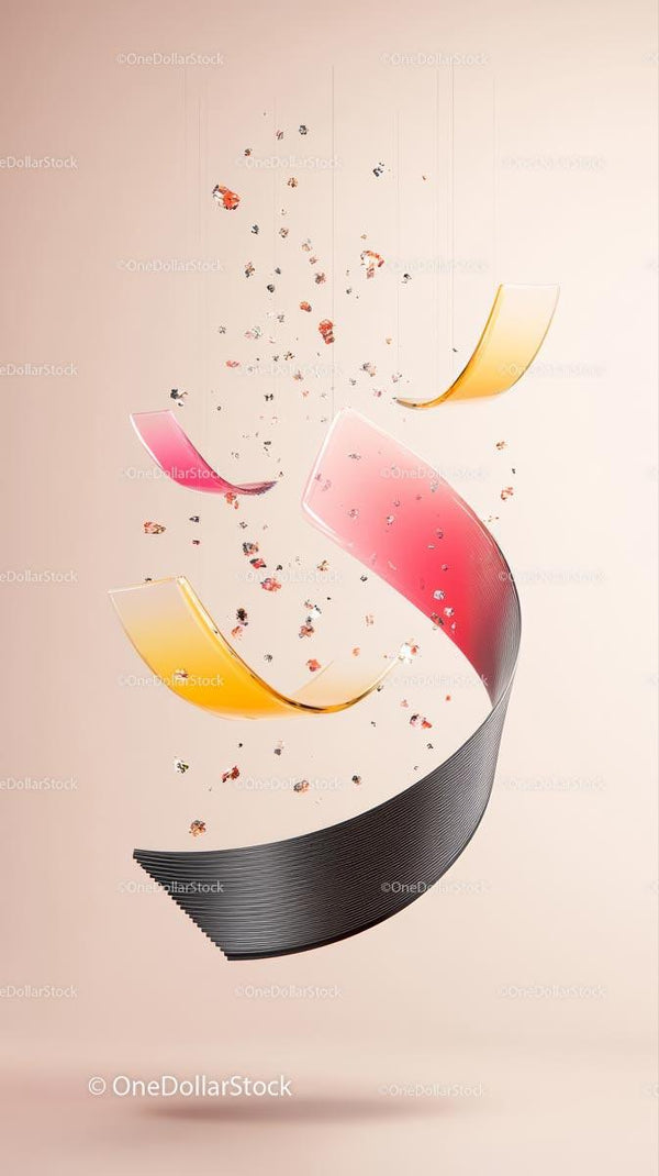 Colorful Abstract Swirling Sculpture for Modern Artistic Decor