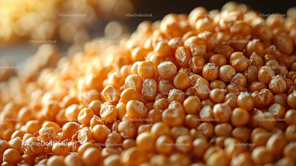 Close-up of Fresh Yellow Corn Kernels with Vibrant Texture