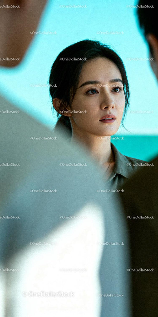 Thoughtful young woman engaged in conversation