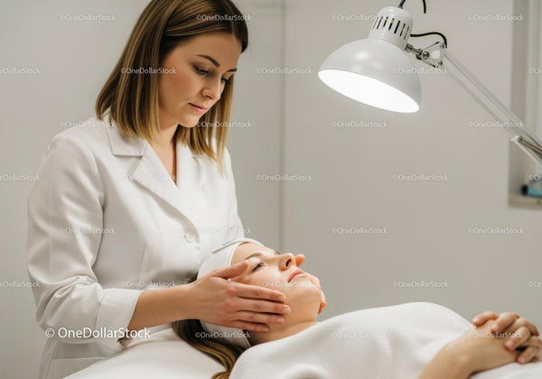 Relaxing Facial Massage in Beauty Spa with Skincare Specialist
