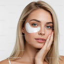 Young Woman with Under Eye Patches Ready for Skincare Routine
