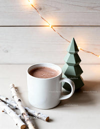Cozy Hot Chocolate with Festive Minimalist Decor