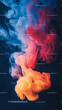 Colorful Ink in Water with Vivid Fluid Motion