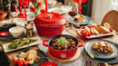 Festive Family Dinner with Chinese Hot Pot and Delicious Side Dishes