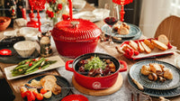 Festive Family Dinner with Chinese Hot Pot and Delicious Side Dishes