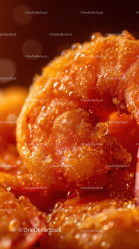 Crispy Fried Chicken Nuggets with Juicy Meat in a Close-Up