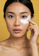Close-Up of Woman Applying Under-Eye Patch for Skin Care