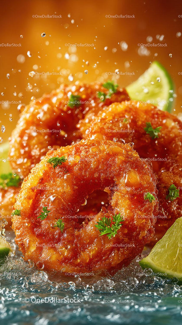 Crispy Fried Calamari with Lemon and Herbs for Seafood Lovers