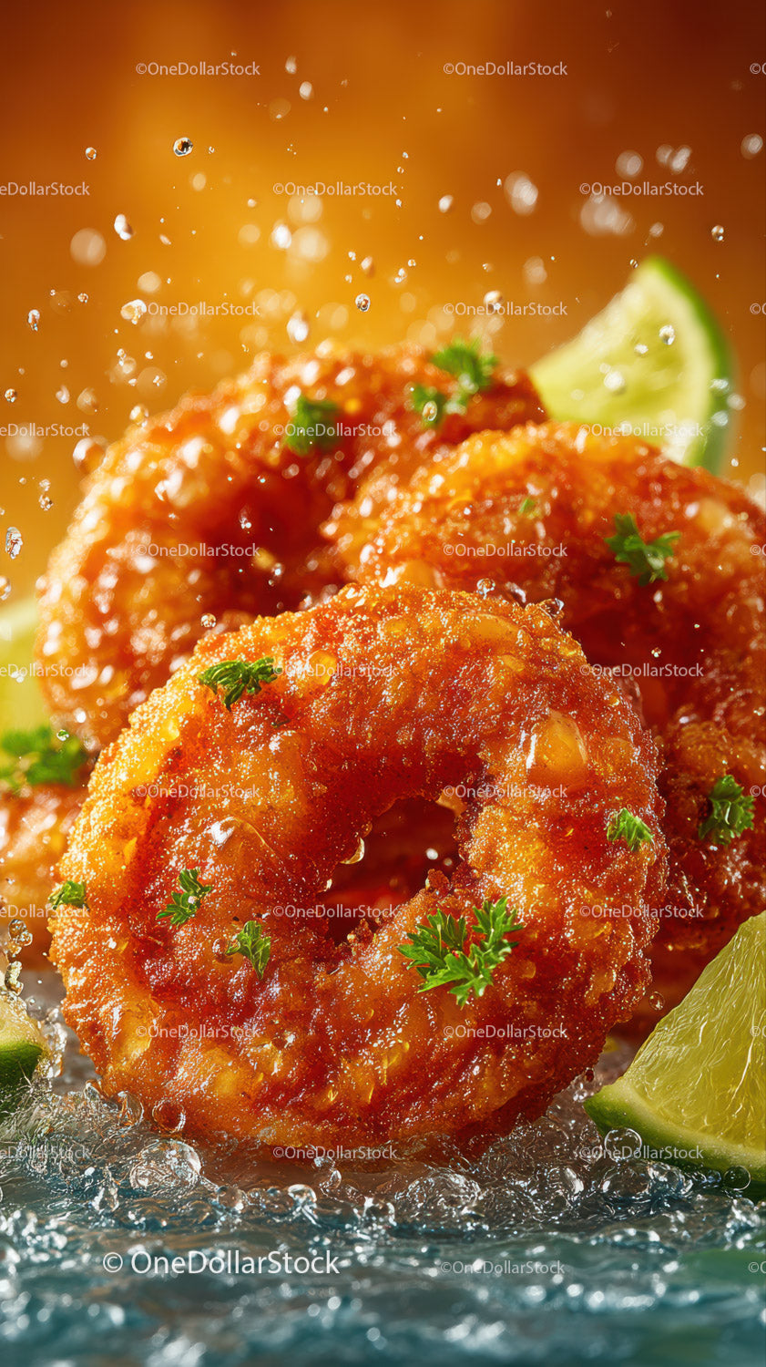 Crispy Fried Calamari with Lemon and Herbs for Seafood Lovers