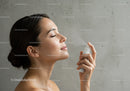 Woman Using Facial Spray for Hydration and Skin Refreshment